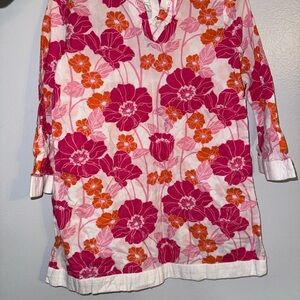 Janie and Jack Pink and Orange Floral Top